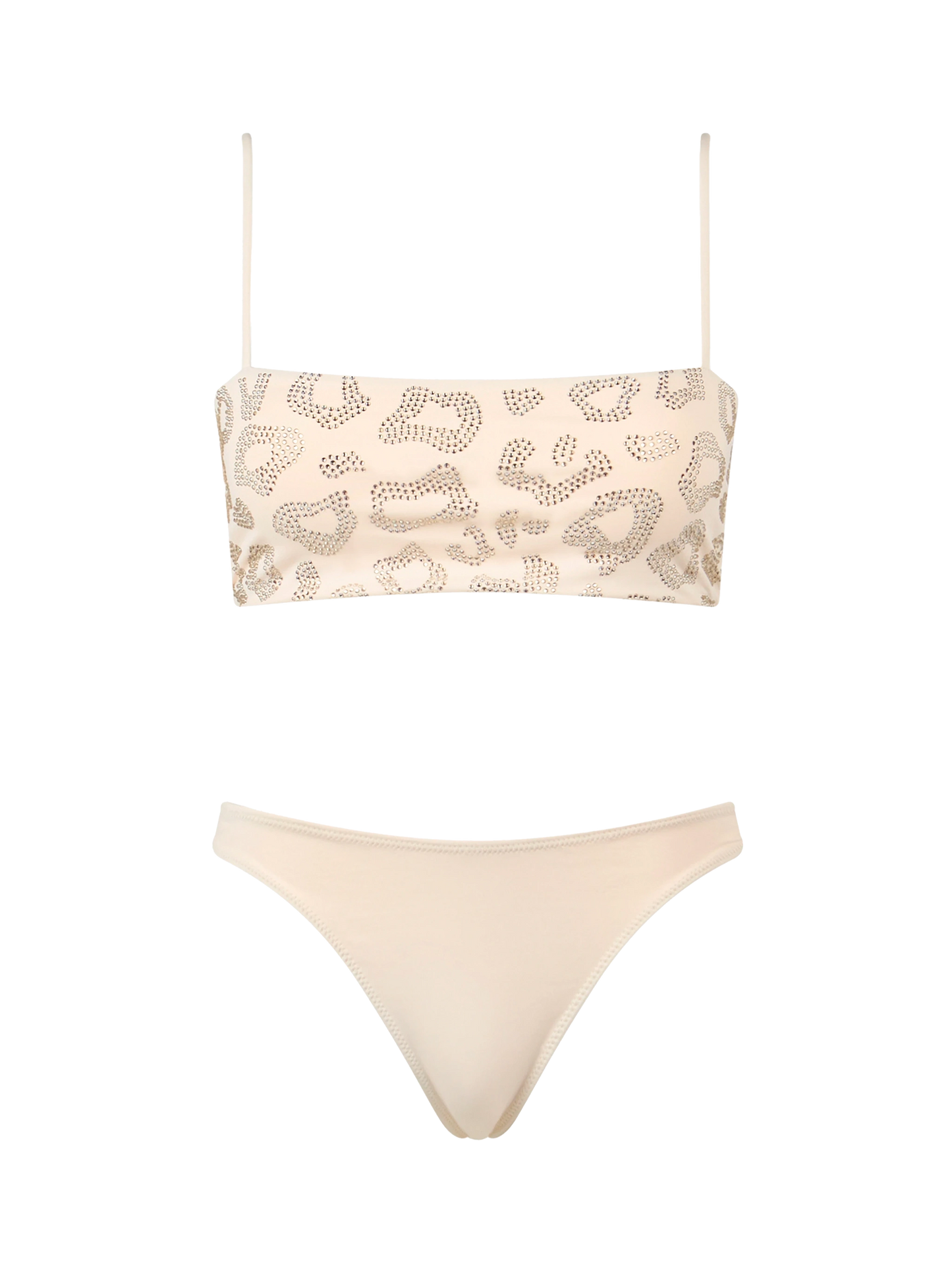 Woman animalier bandeau bikini Athena Naomi with rhinestones