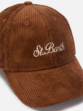 Baseball Cap Corduroy in camel corduroy velvet