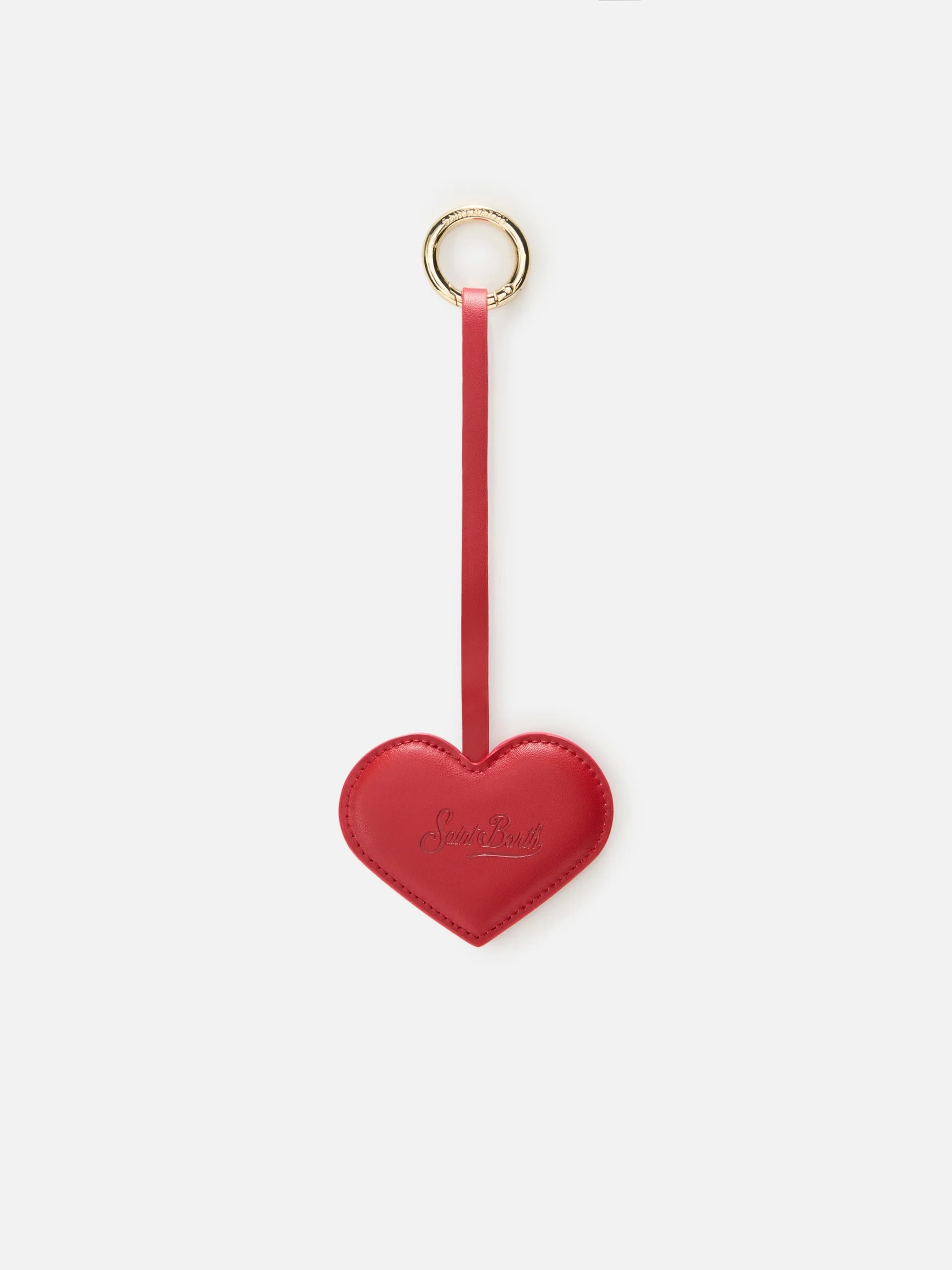 Heart Bag Charm in red leather – MC2 Saint Barth