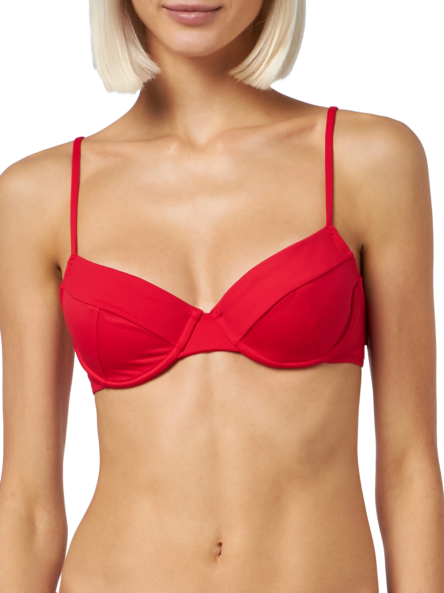 Bikini a bralette con ferretto rosso da donna Bea Virgo