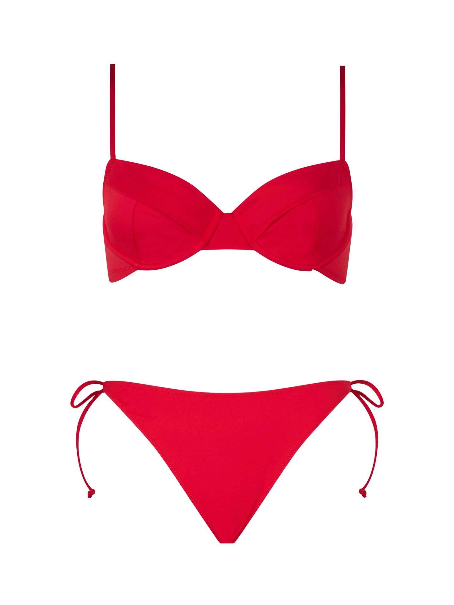 Bikini a bralette con ferretto rosso da donna Bea Virgo