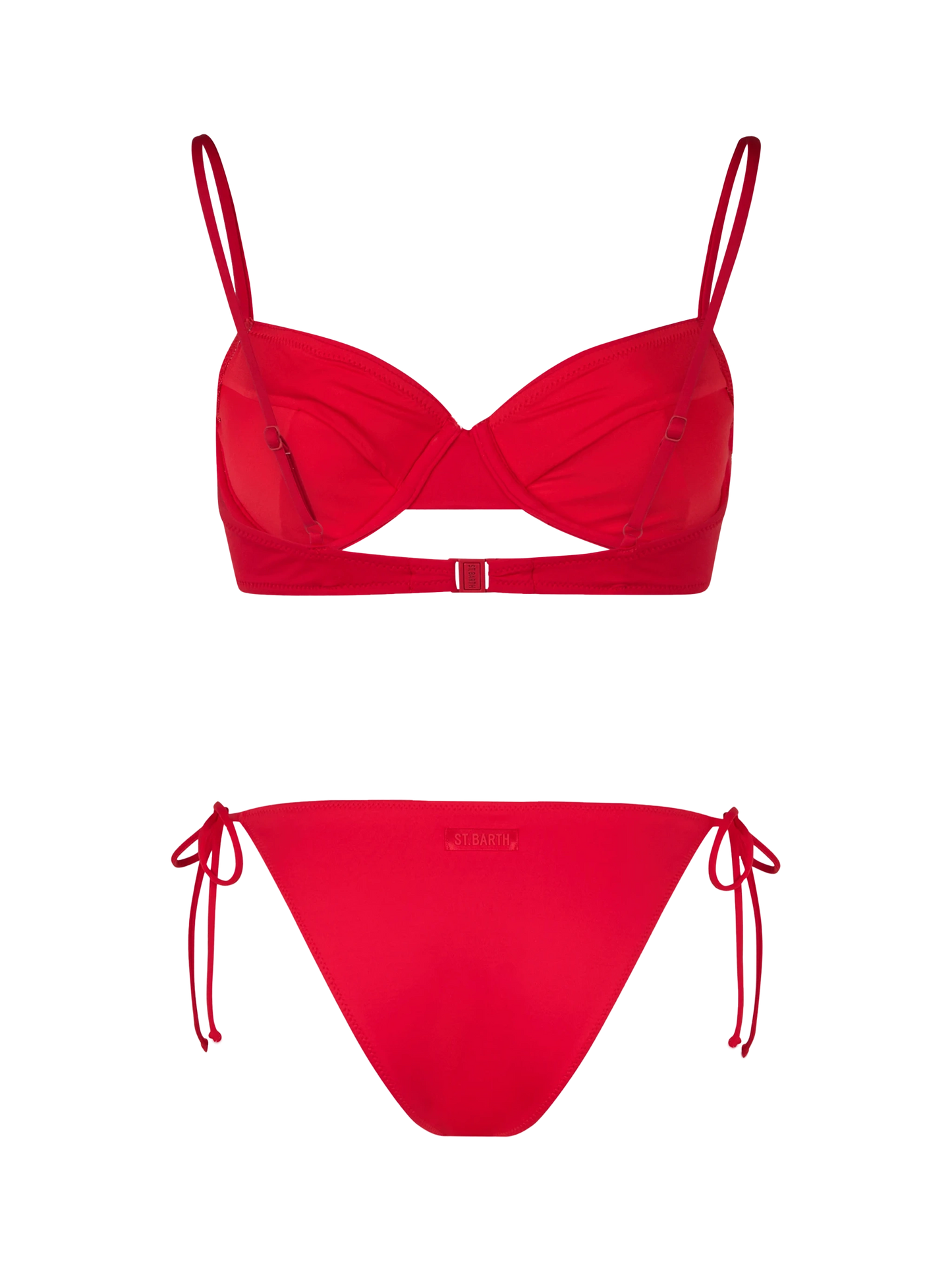 Bikini a bralette con ferretto rosso da donna Bea Virgo