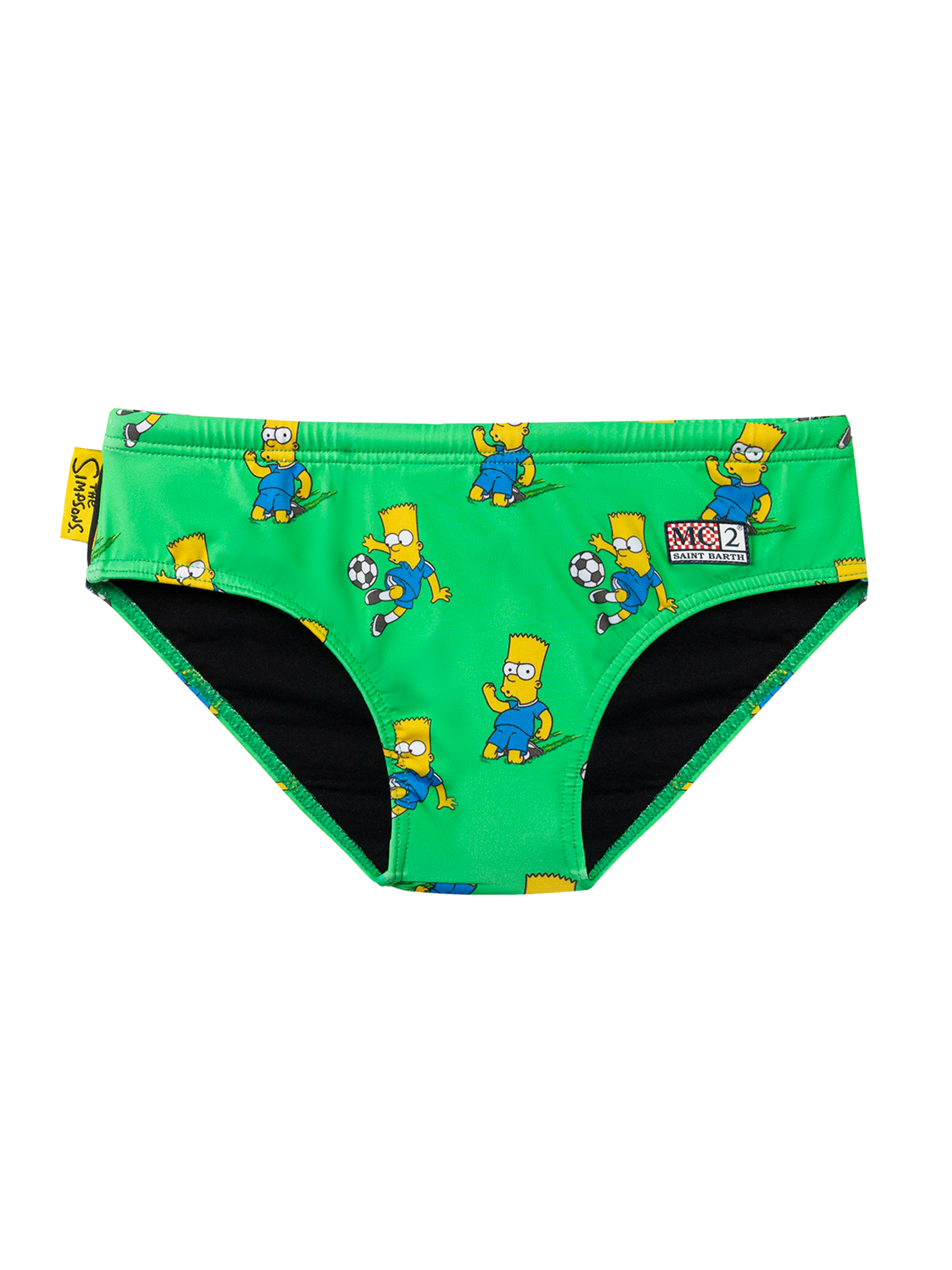 Boy swim briefs Billy with Bart Simpson footlball player print | THE SIMPSON SPECIAL EDITION - MC2 Saint Barth