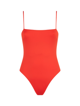 Woman orange one piece swimsuit - MC2 Saint Barth