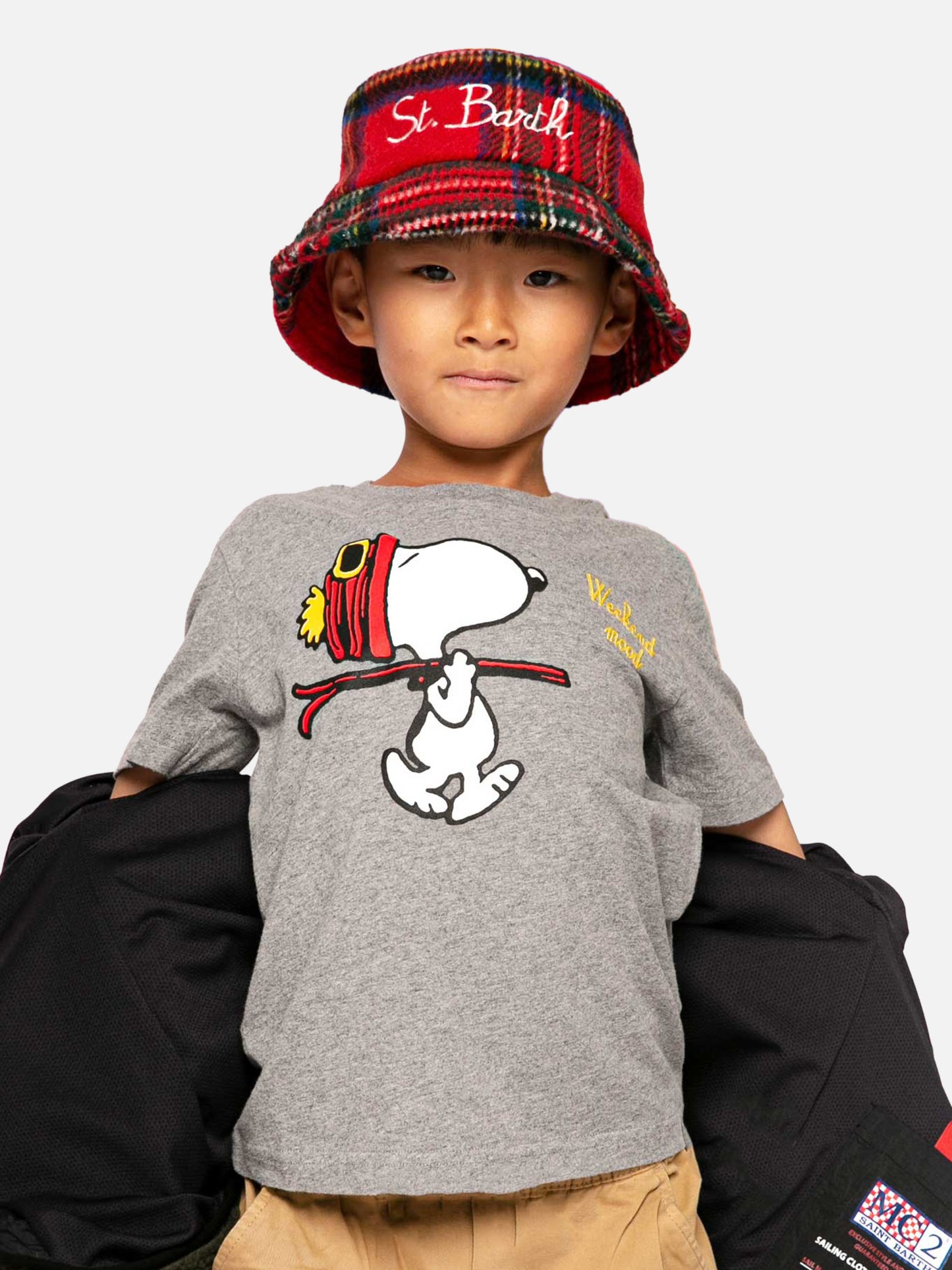 T-shirt da bambino con stampa e ricamo Snoopy | SNOOPY - EDIZIONE SPECIALE PEANUTS™