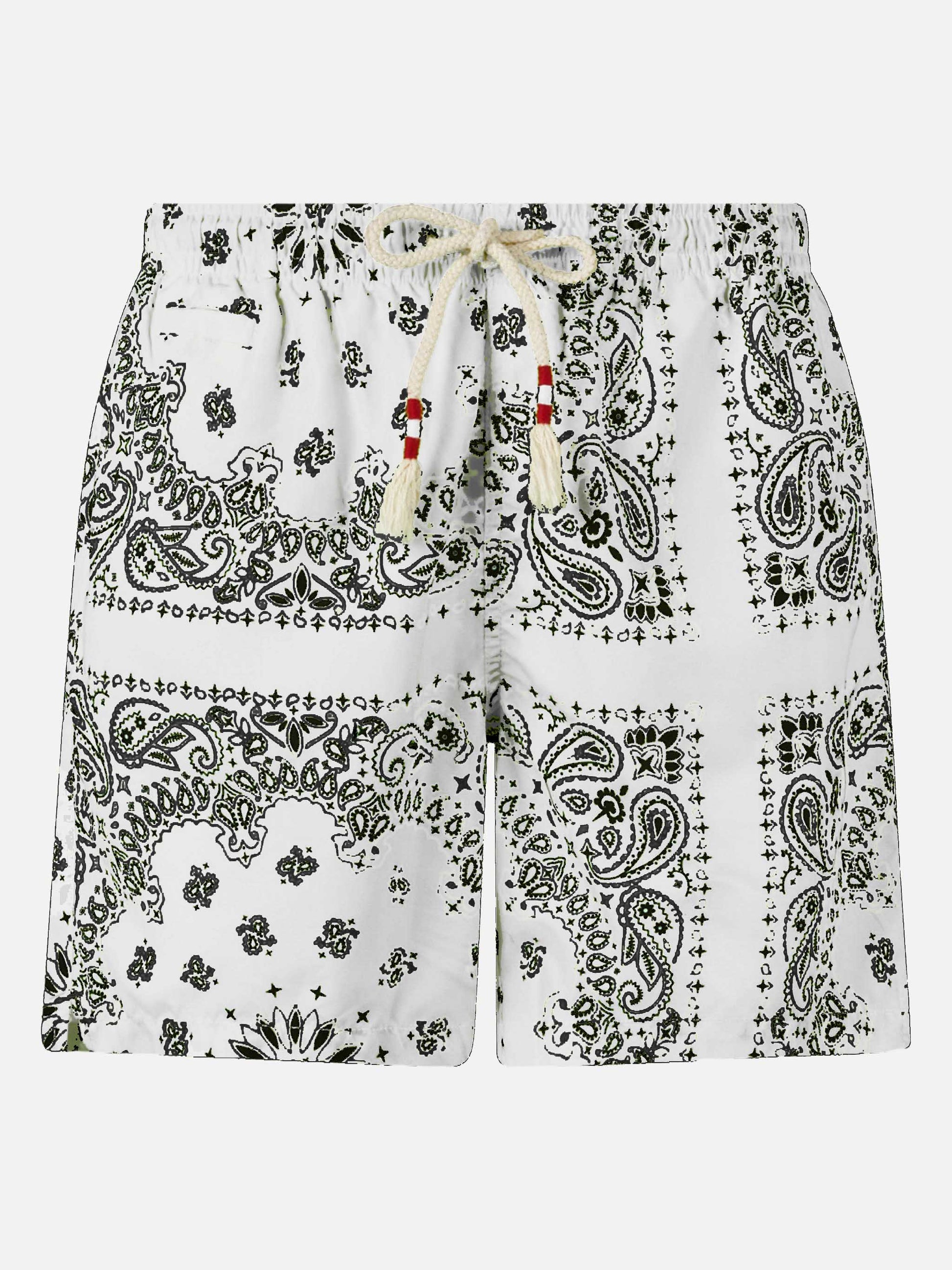 Man swim shorts with white bandanna print - MC2 Saint Barth