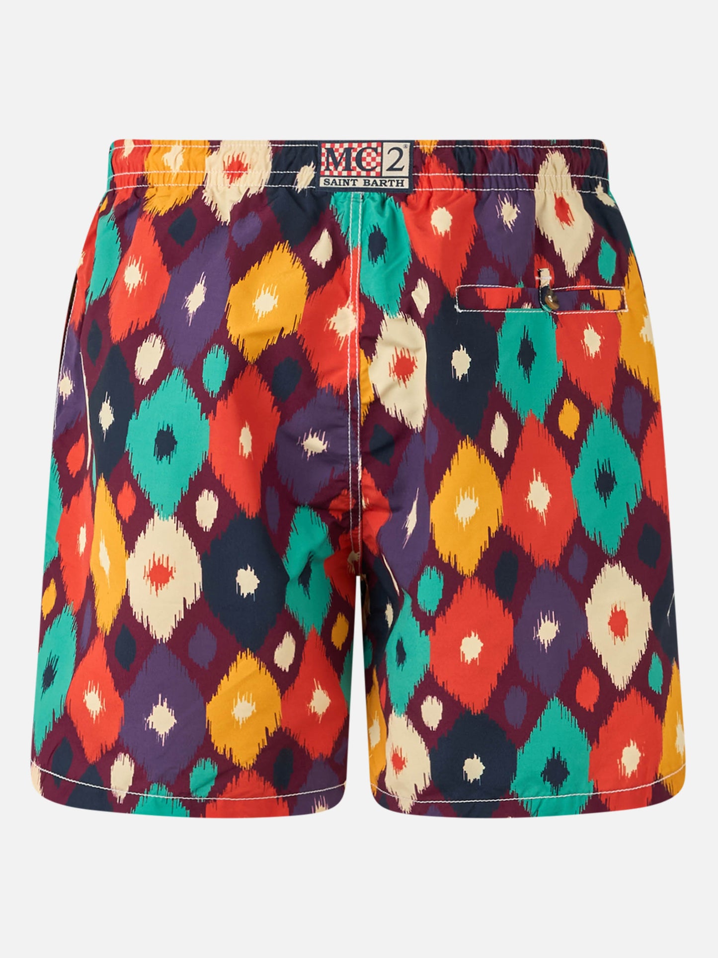 Man mid-length multicolor ikat swim-shorts Caprese - MC2 Saint Barth