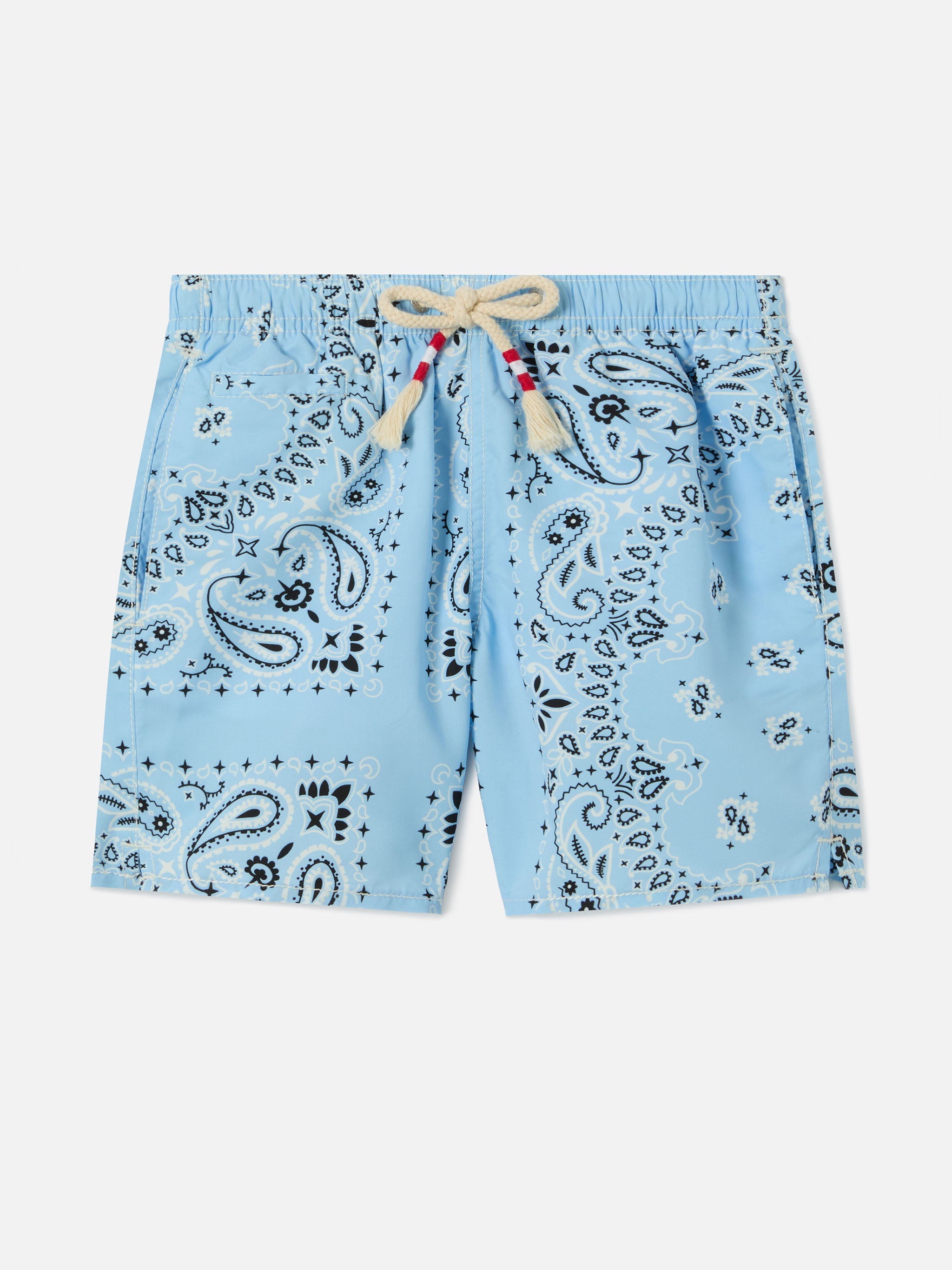 Caprese Jr swim shorts with light blue bandana print – MC2 Saint Barth