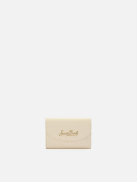 Portacarte Card Holder in pelle bianca