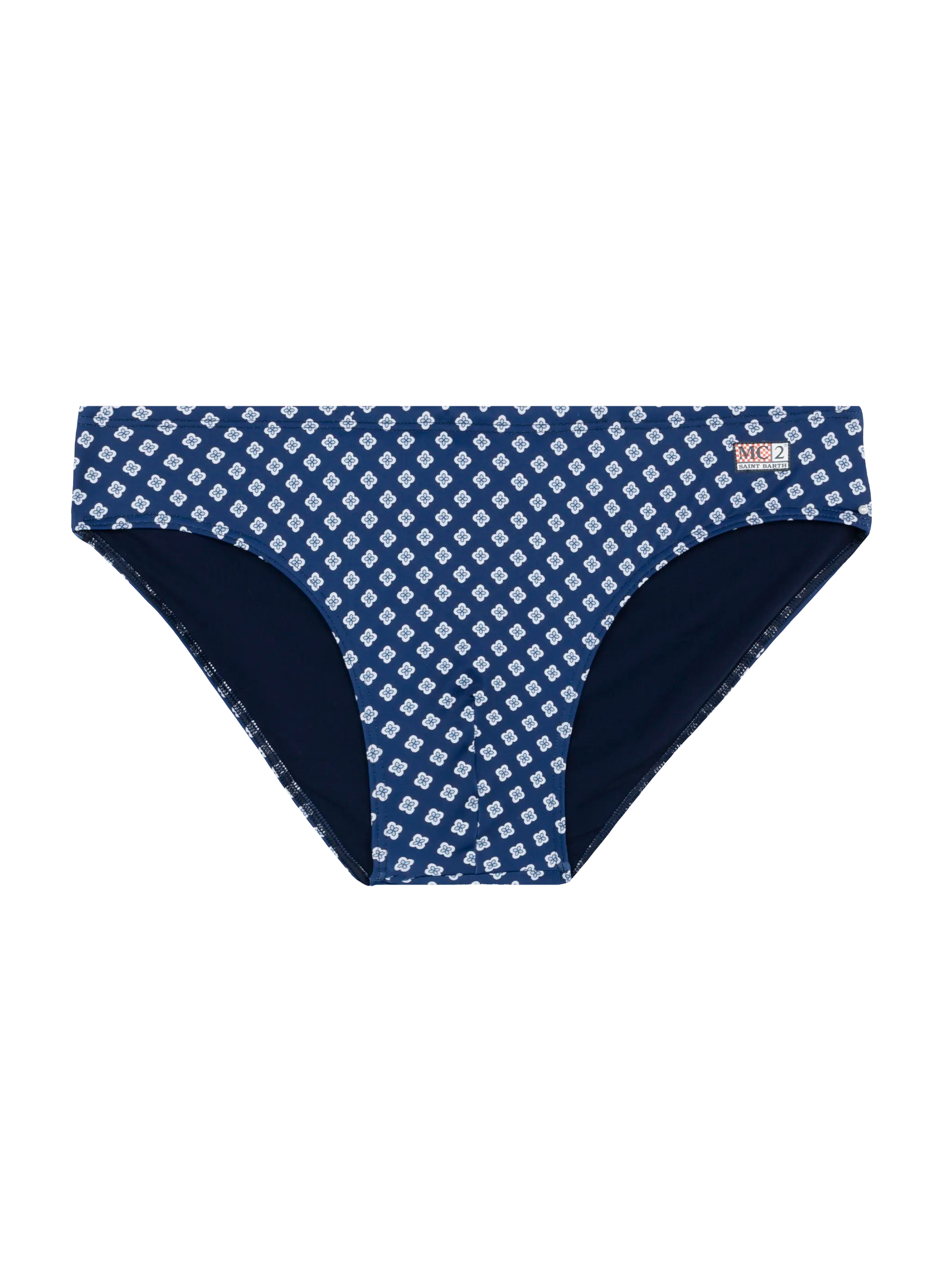 Swim briefs Cayo with tie print - MC2 Saint Barth
