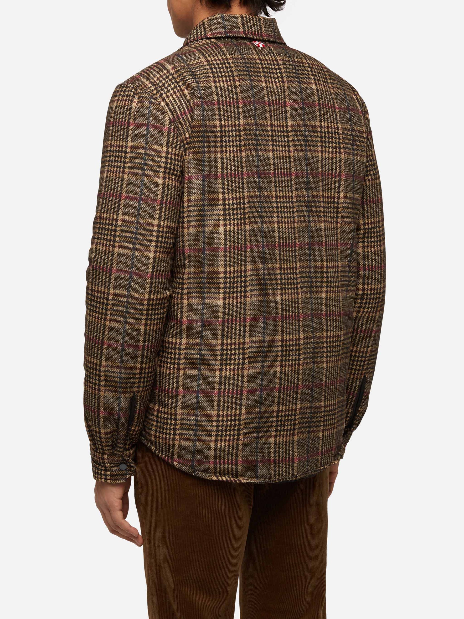 Technic fabric overshirt Chalet with Prince of Wales print - MC2 Saint Barth