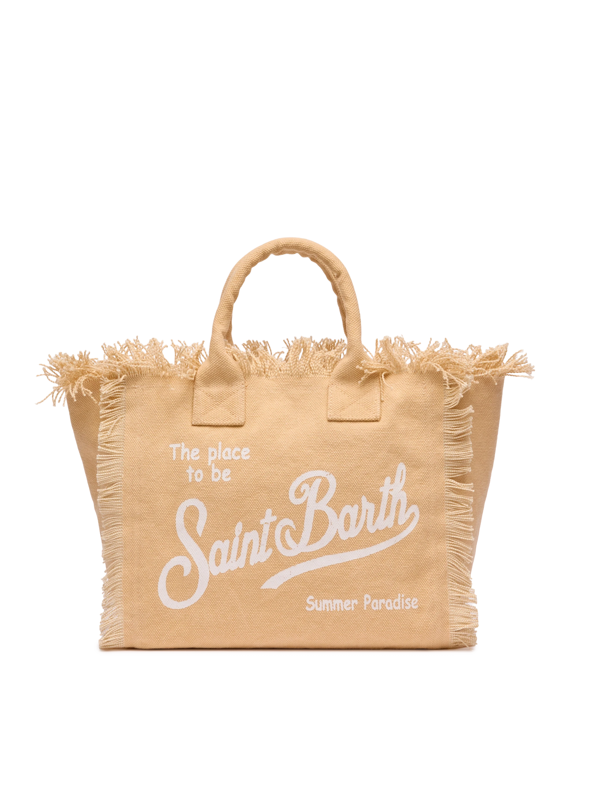 Colette beige cotton canvas handbag - MC2 Saint Barth