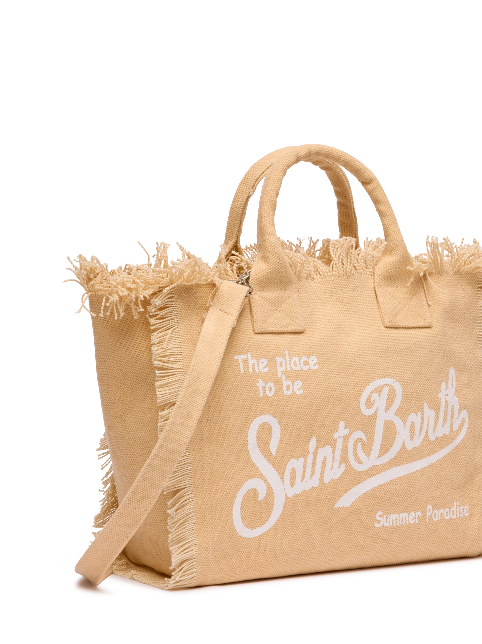 Colette beige cotton canvas handbag - MC2 Saint Barth