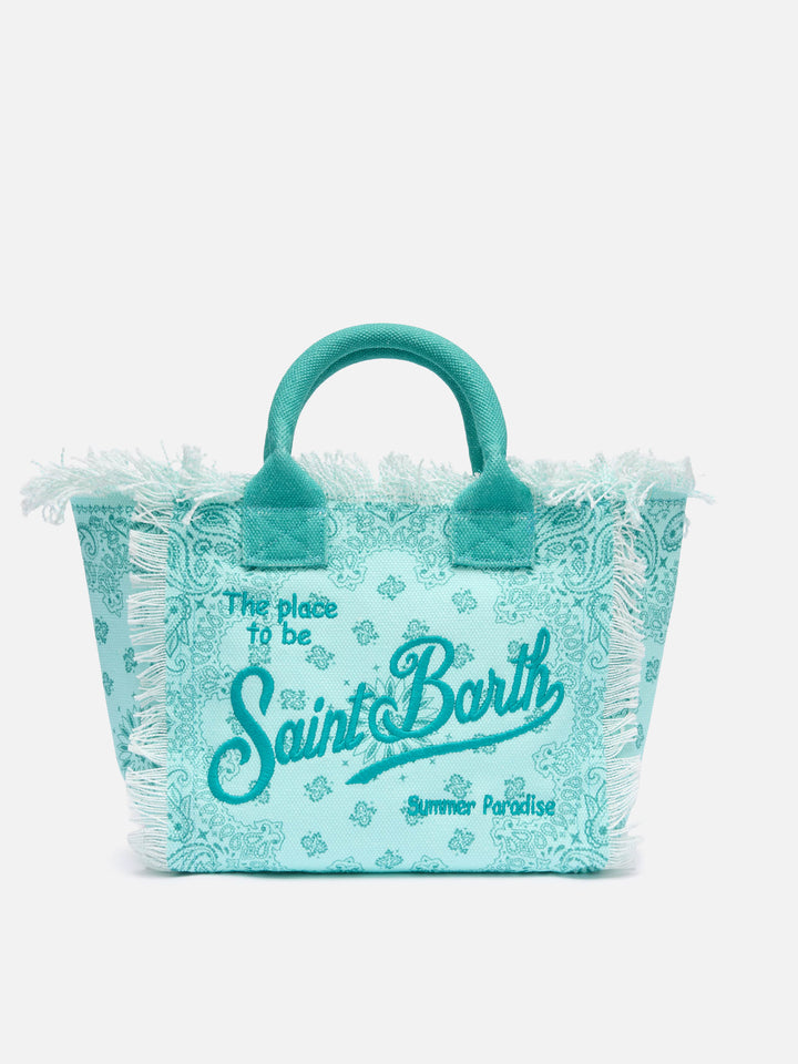 Borsa Colette in canvas di cotone con stampa bandana