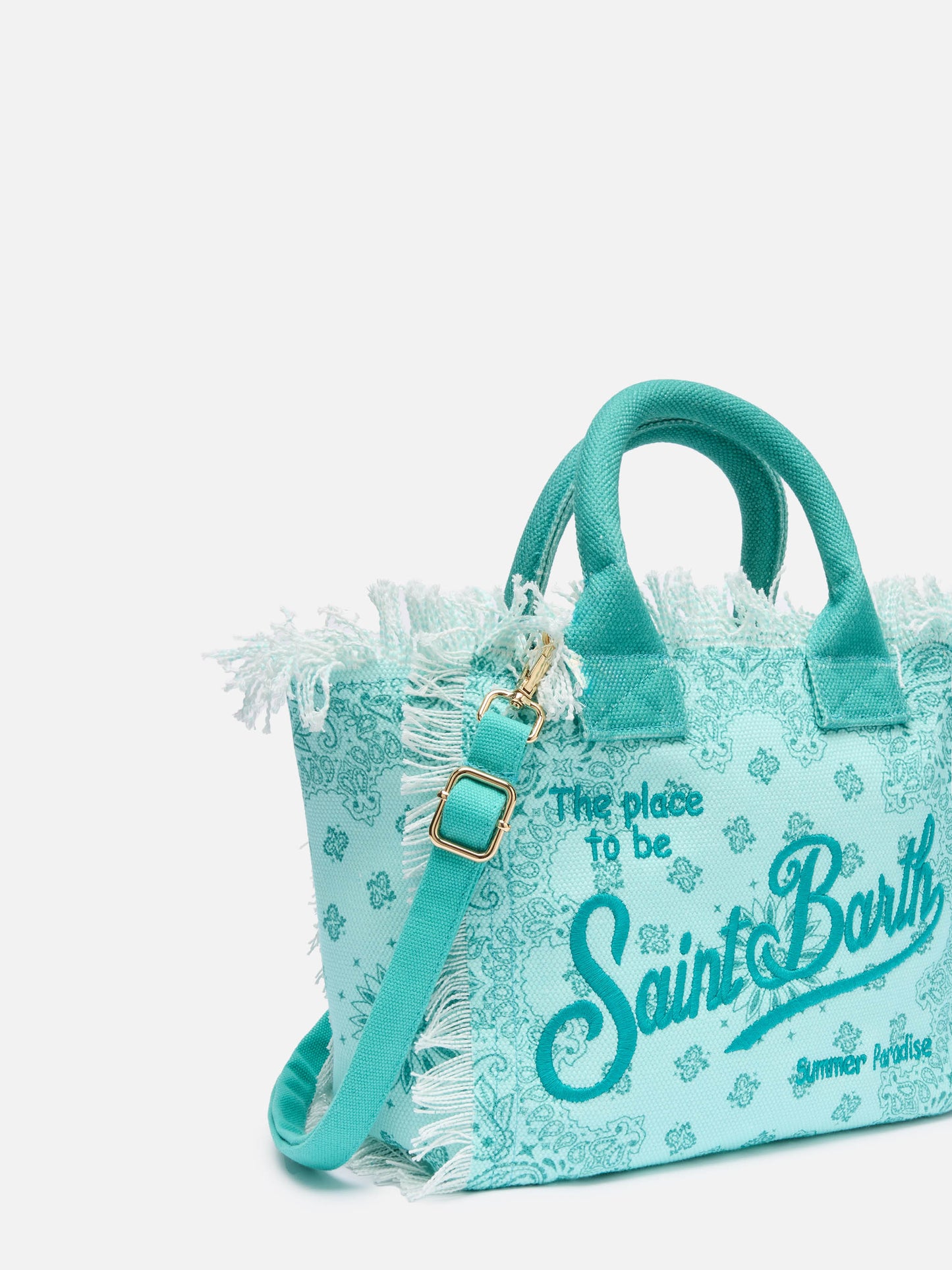 Handtasche Colette aus Baumwollcanvas mit Bandanna-Print