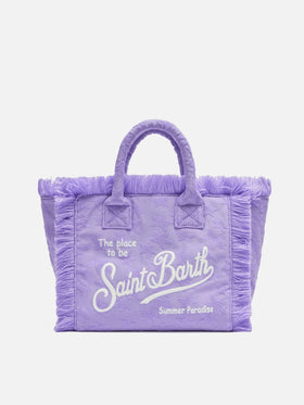 Colette Sponge lilac stars embossed terry handbag