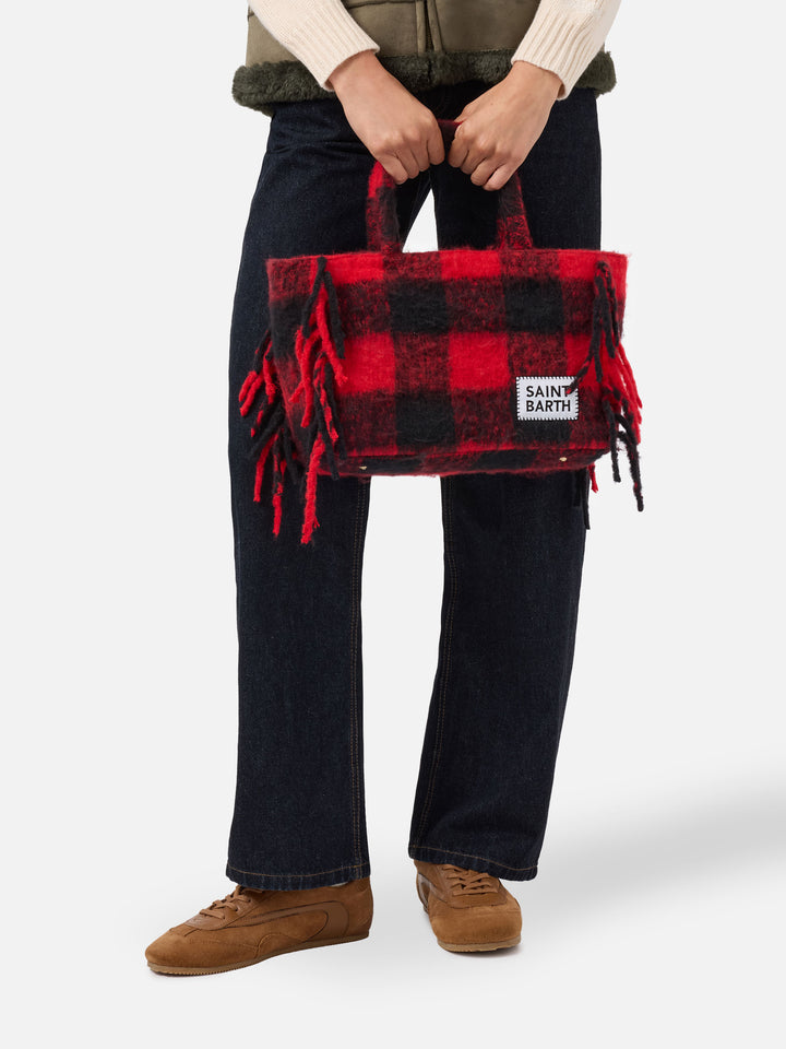 Borsa coperta Colette con stampa check