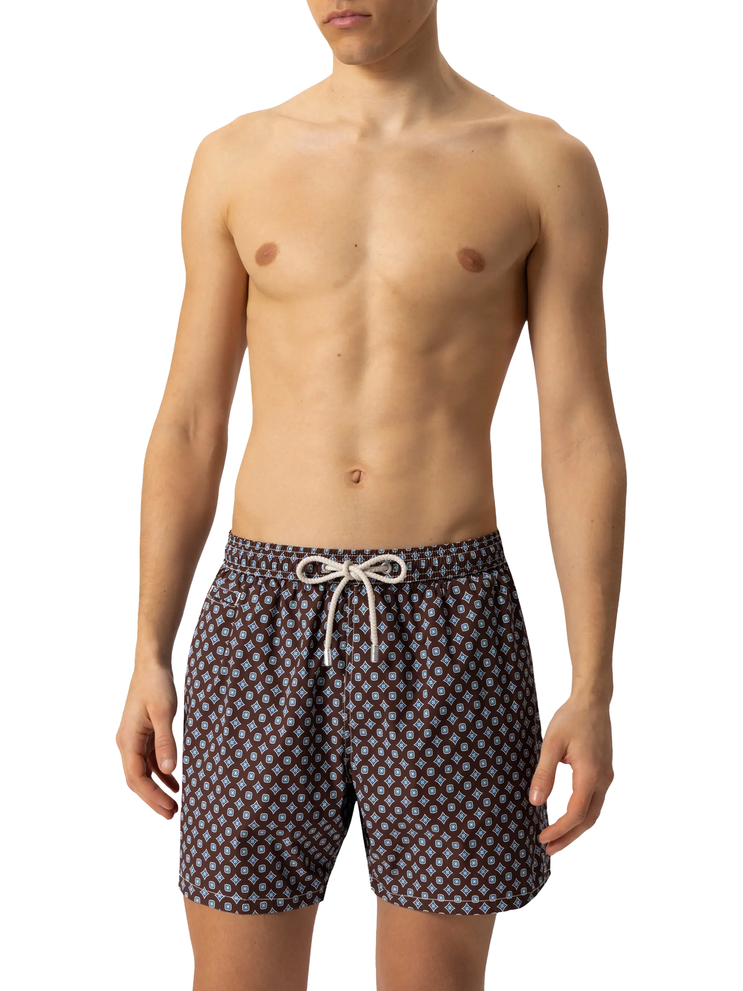 Comfort Light swim shorts with tie print