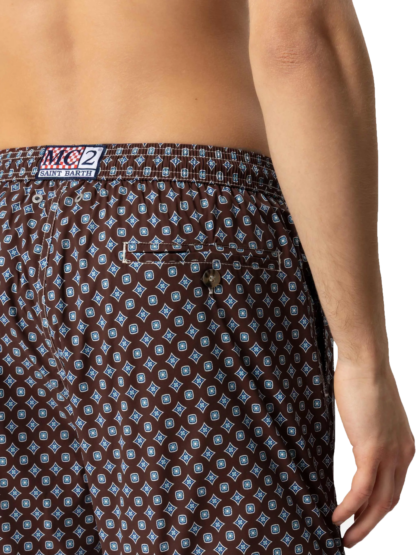 Comfort Light swim shorts with tie print