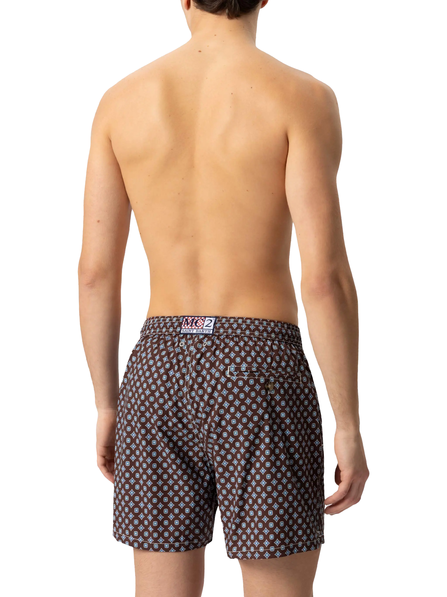 Comfort Light swim shorts with tie print