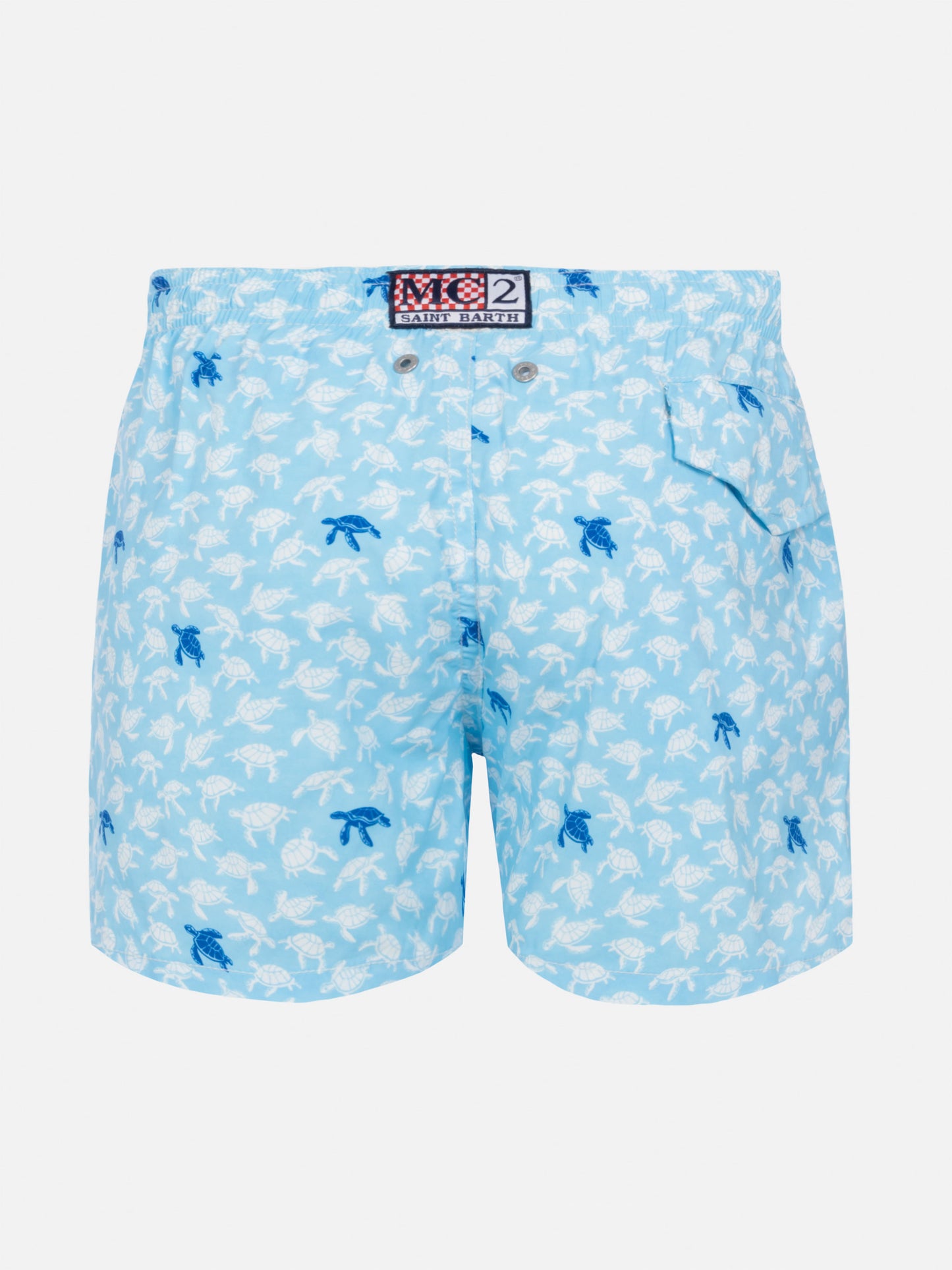 Comfort Light Badeshorts mit Schildkröten-Print