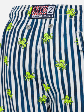 Comfort Light swim shorts with octopus print - MC2 Saint Barth