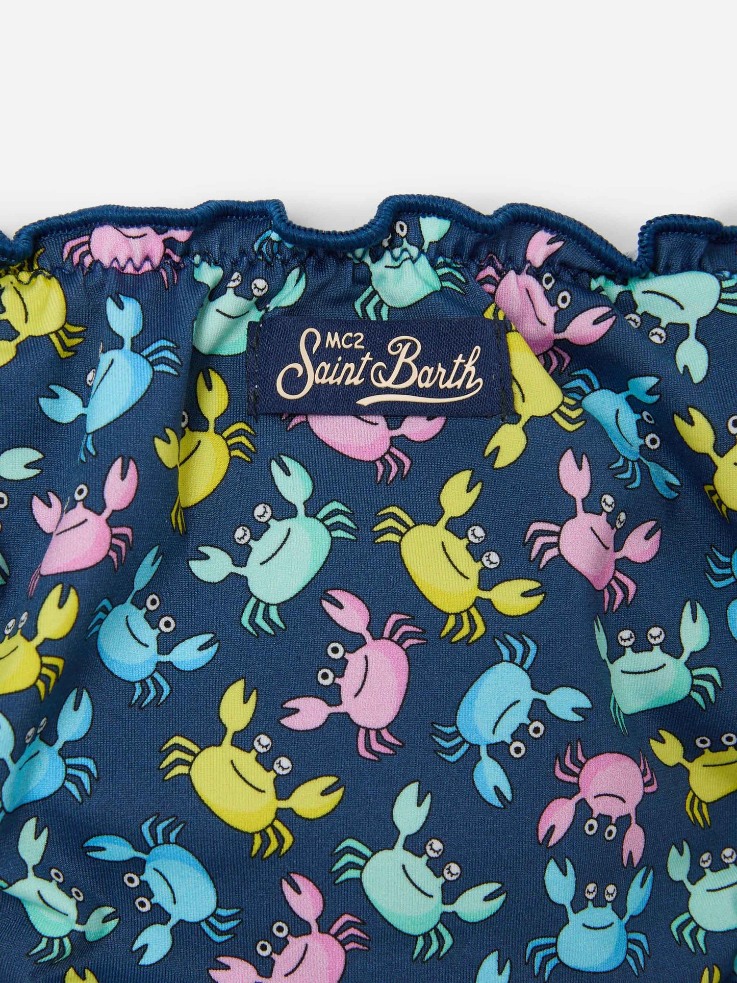 Bikini classico a triangolo Cris con stampa granchi