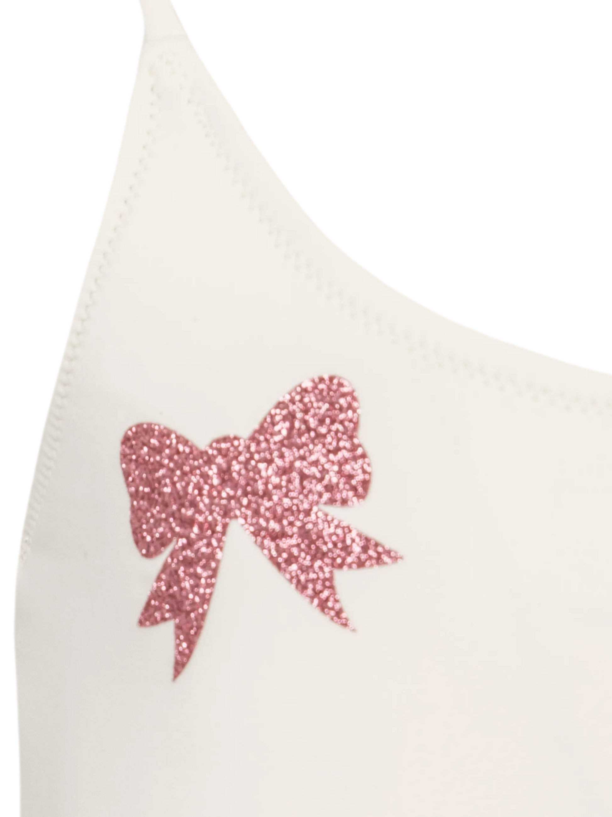 Dancer one-piece swimsuit with tulle ruffle and glittered bows - MC2 Saint Barth