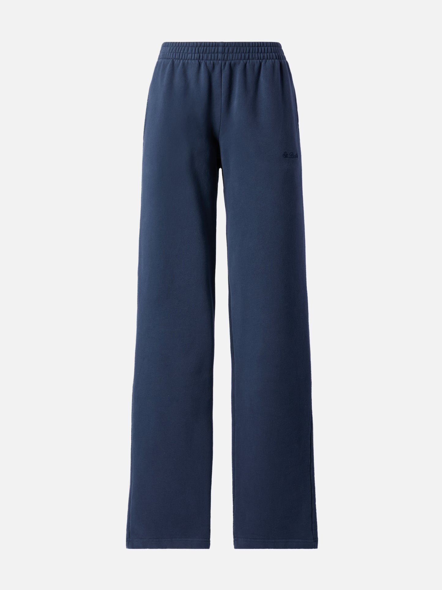 Deena straight-hem joggers in navy blue