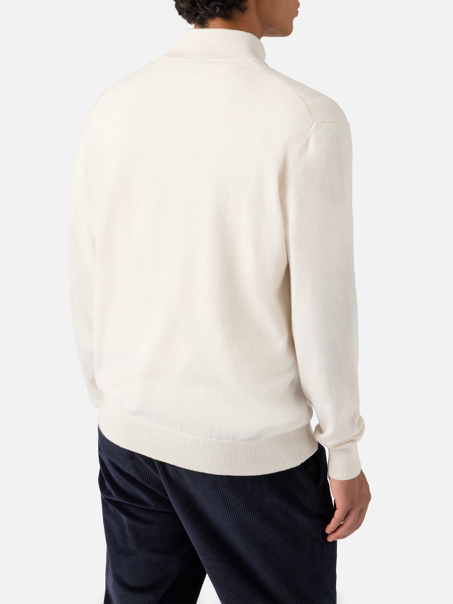 White merinocash half-zip sweater Dorian