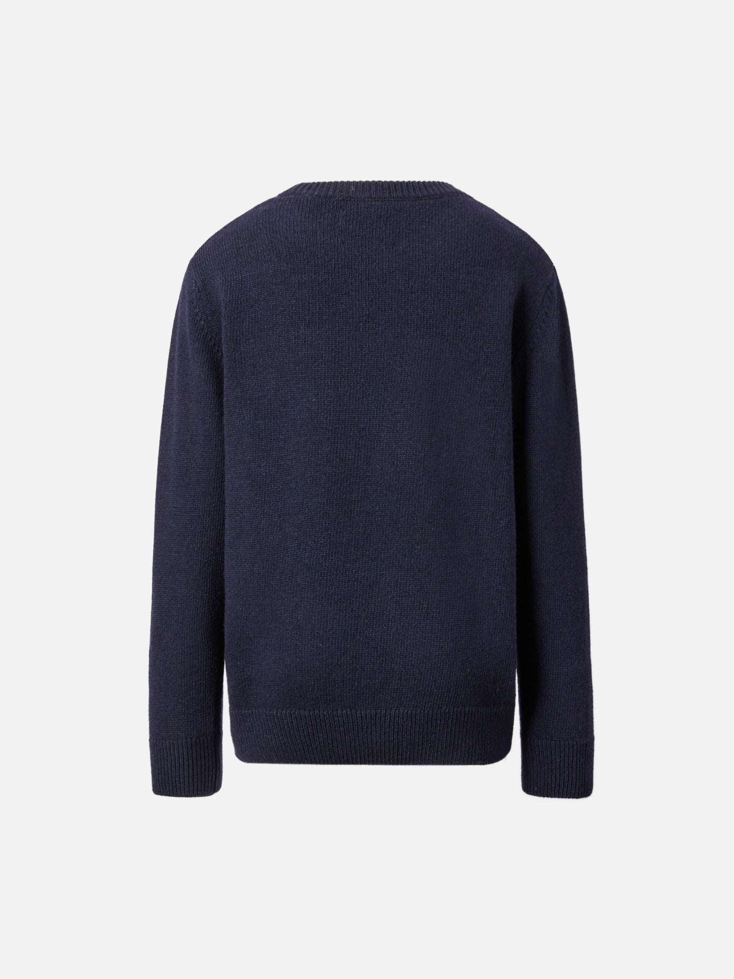 Douglas crewneck in cashmere blend with Vacanze di Natale jacquard | VACANZE DI NATALE SPECIAL EDITION