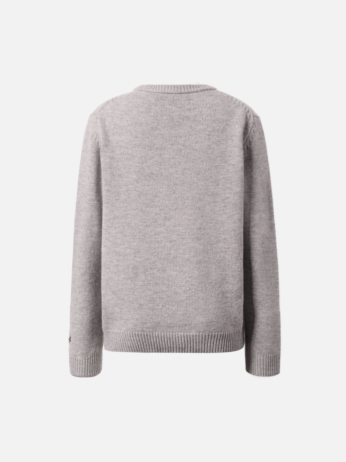 Sweater Douglas in cashmere blend with Woodstock print and Vado dai Nonni embroidery | PEANUTS SPECIAL EDITION