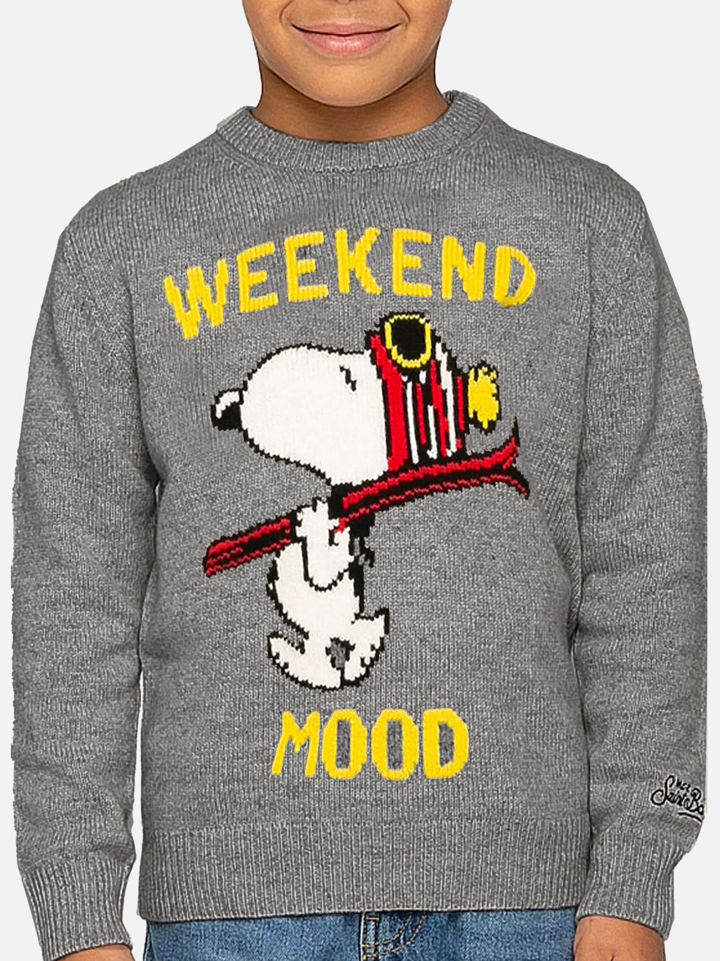 Kinderpullover mit Snoopy Weekend Mood-Print | Peanuts™ Sonderausgabe