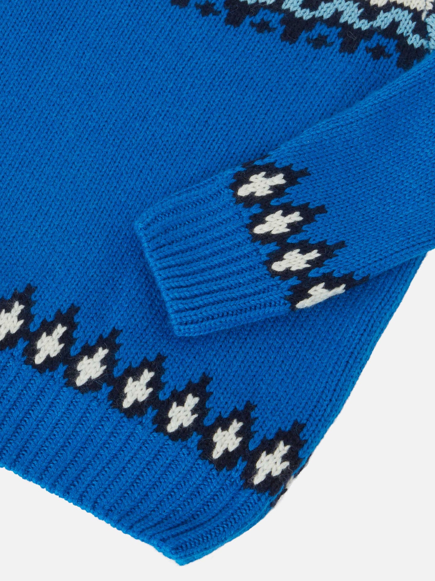 Maglione in alpaca Douglas con jacquard fair isle e St. Moritz