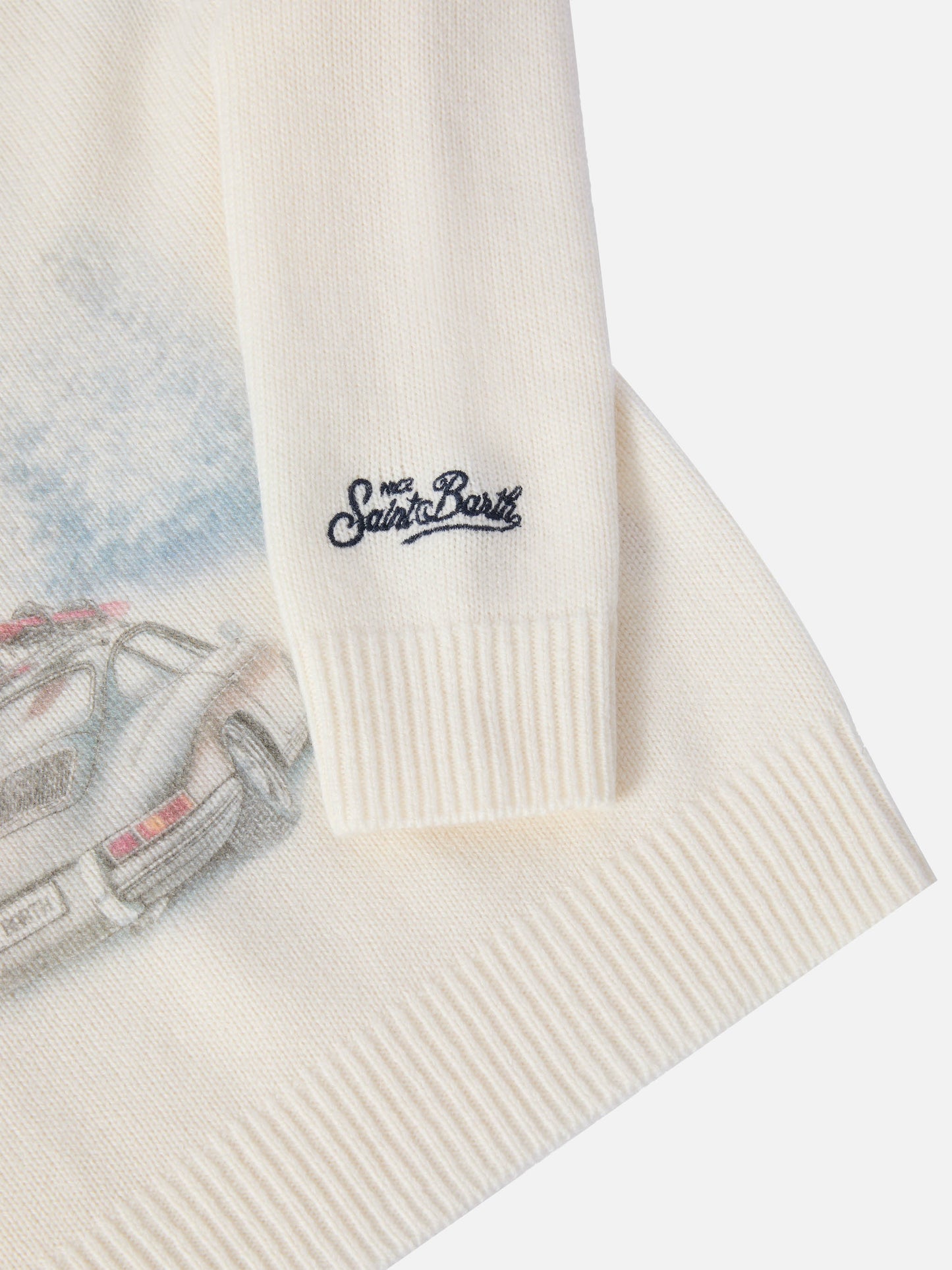 Sweater Douglas with Cortina road print and Cortina 1983 embroidery