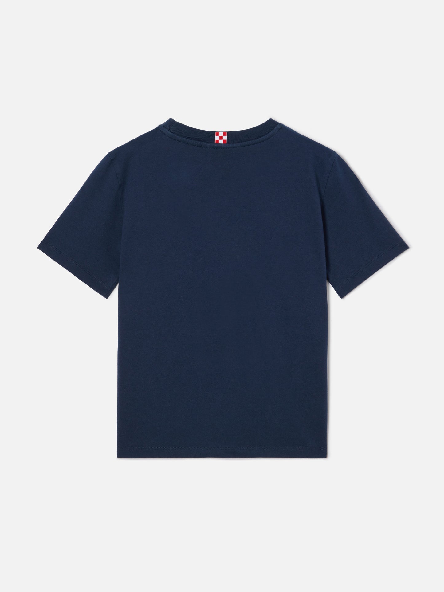 Camiseta Dover Jr azul marino de puro algodón con logo bordado