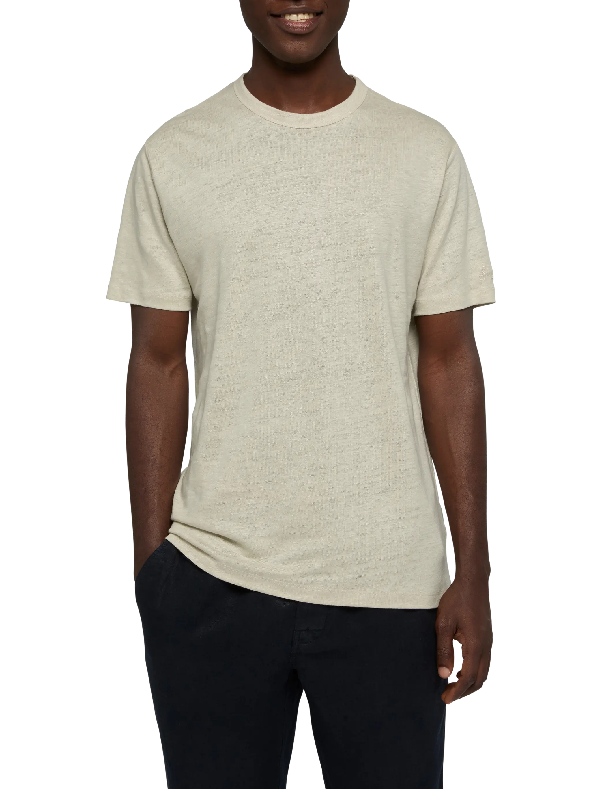 Tシャツ・カットソー MC2 Saint Barth FRASER - Linen polo shirt (FRS0001 00032H) MC2 Saint Barth Fraser - Linen Polo Shirt | italist, ALWAYS
