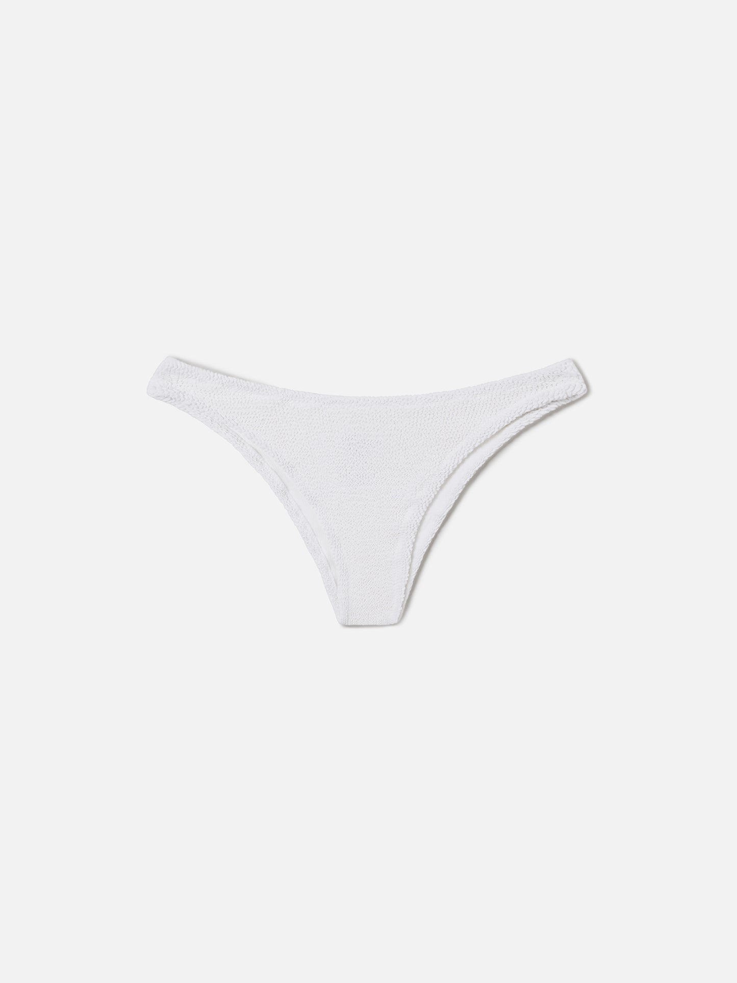 Slip mare classico Elise in crinkle bianco