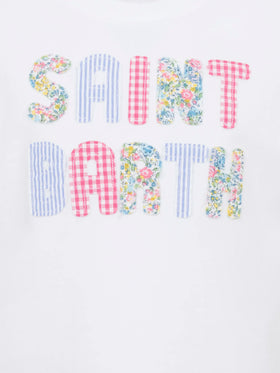 Elly cotton jersey crewneck t-shirt with Saint Barth patch - MC2 Saint Barth