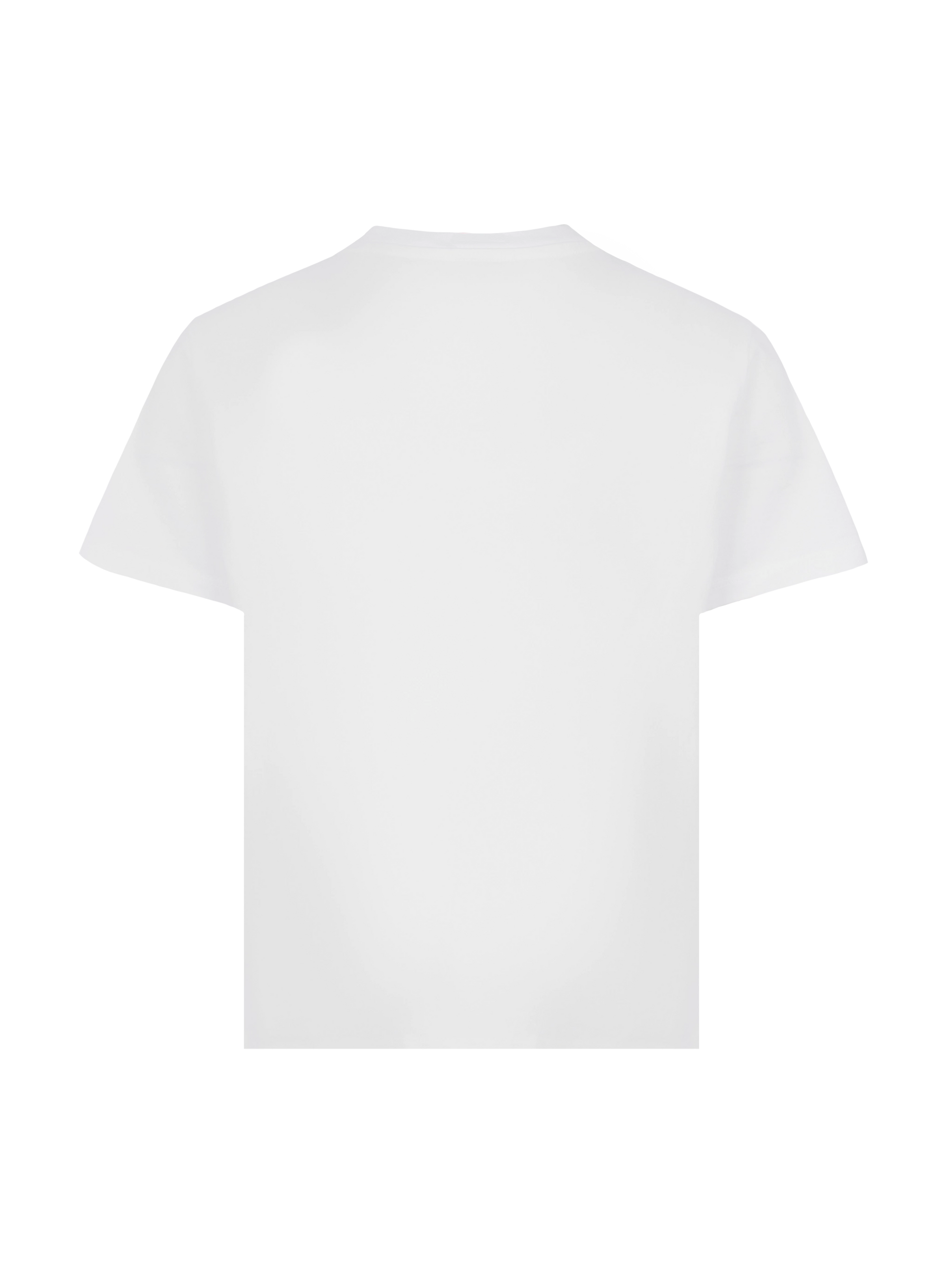 Elly cotton jersey crewneck t-shirt with Saint Barth sunset rhinestone desgin - MC2 Saint Barth