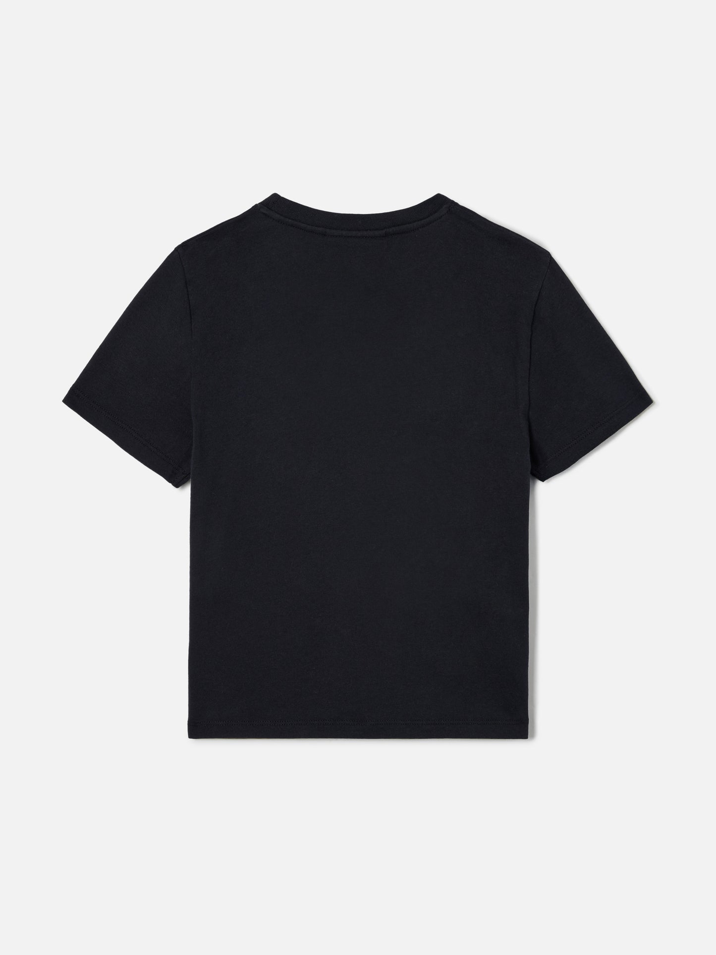 T-shirt Elly en coton noir avec ornement en strass Saint Barth
