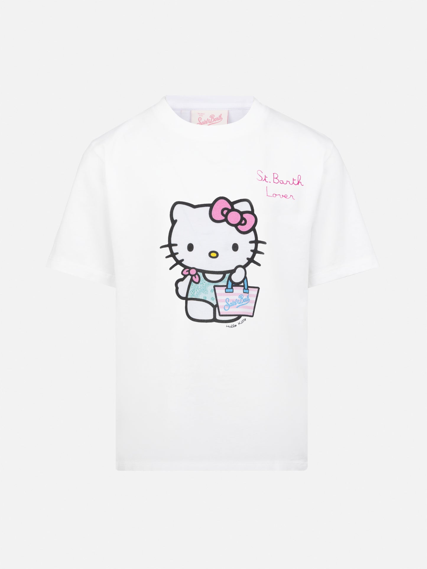 Elly cotton jersey crewneck t-shirt with Hello Kitty print | HELLO KITTY SPECIAL EDITION - MC2 Saint Barth