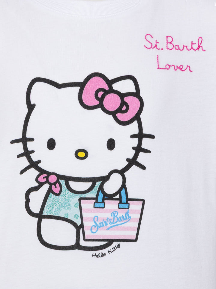 Elly cotton jersey crewneck t-shirt with Hello Kitty print | HELLO KITTY SPECIAL EDITION - MC2 Saint Barth