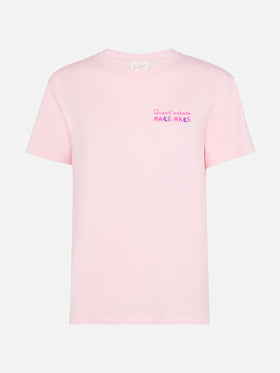 Emilie cotton t-shirt with Mare Male embroidery - MC2 Saint Barth