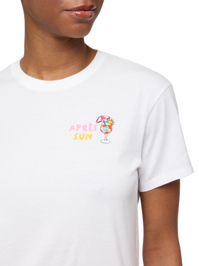 Emilie cotton t-shirt with Après Sun embroidery - MC2 Saint Barth