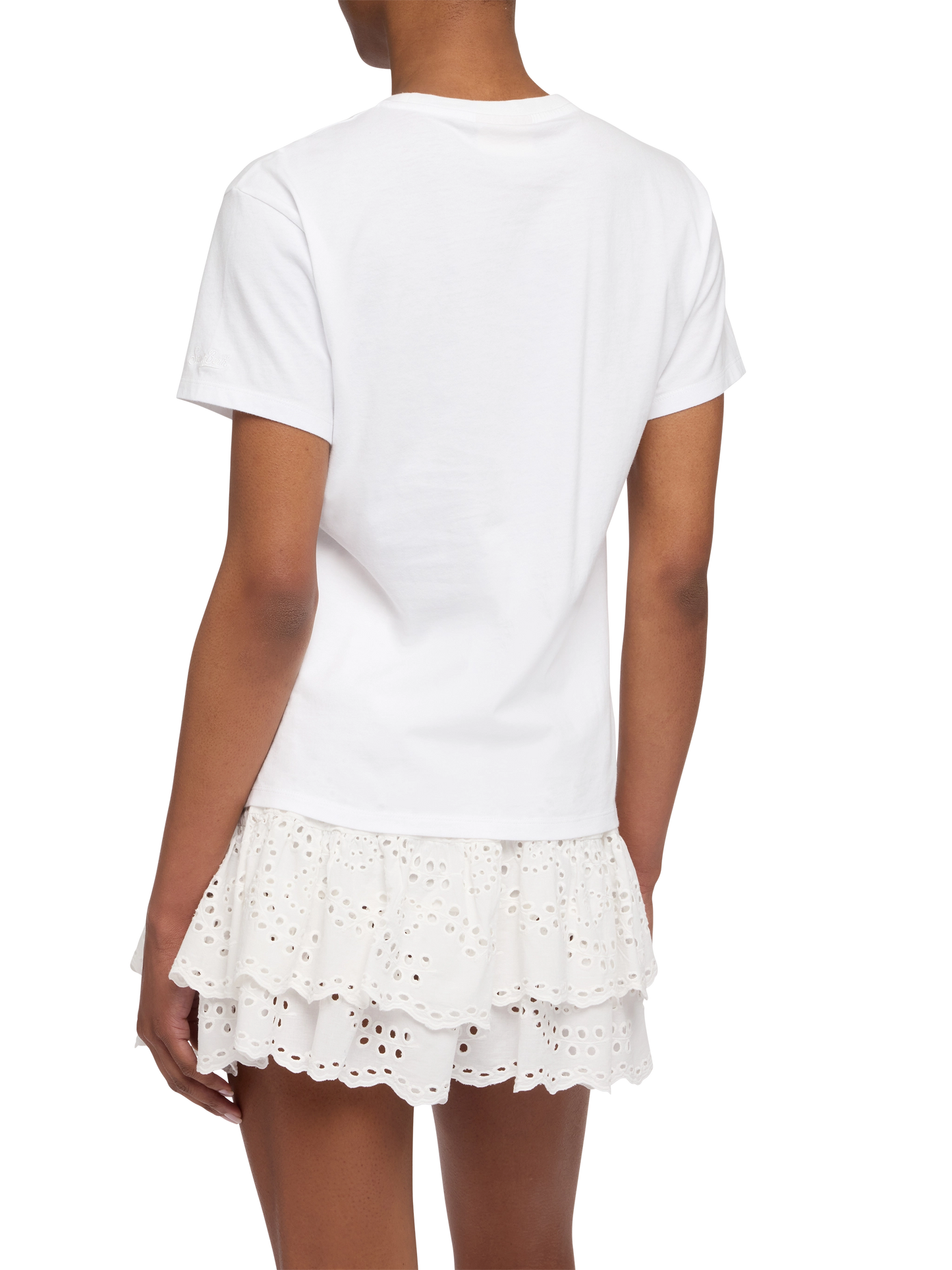 Emilie cotton t-shirt with Après Sun embroidery - MC2 Saint Barth