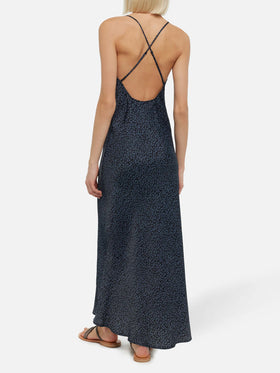 Eydis satin slip dress with animalier print - MC2 Saint Barth