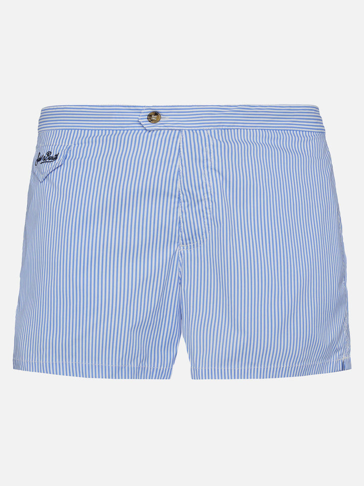 Harrys fitted cut swim shorts with striped print - MC2 Saint Barth