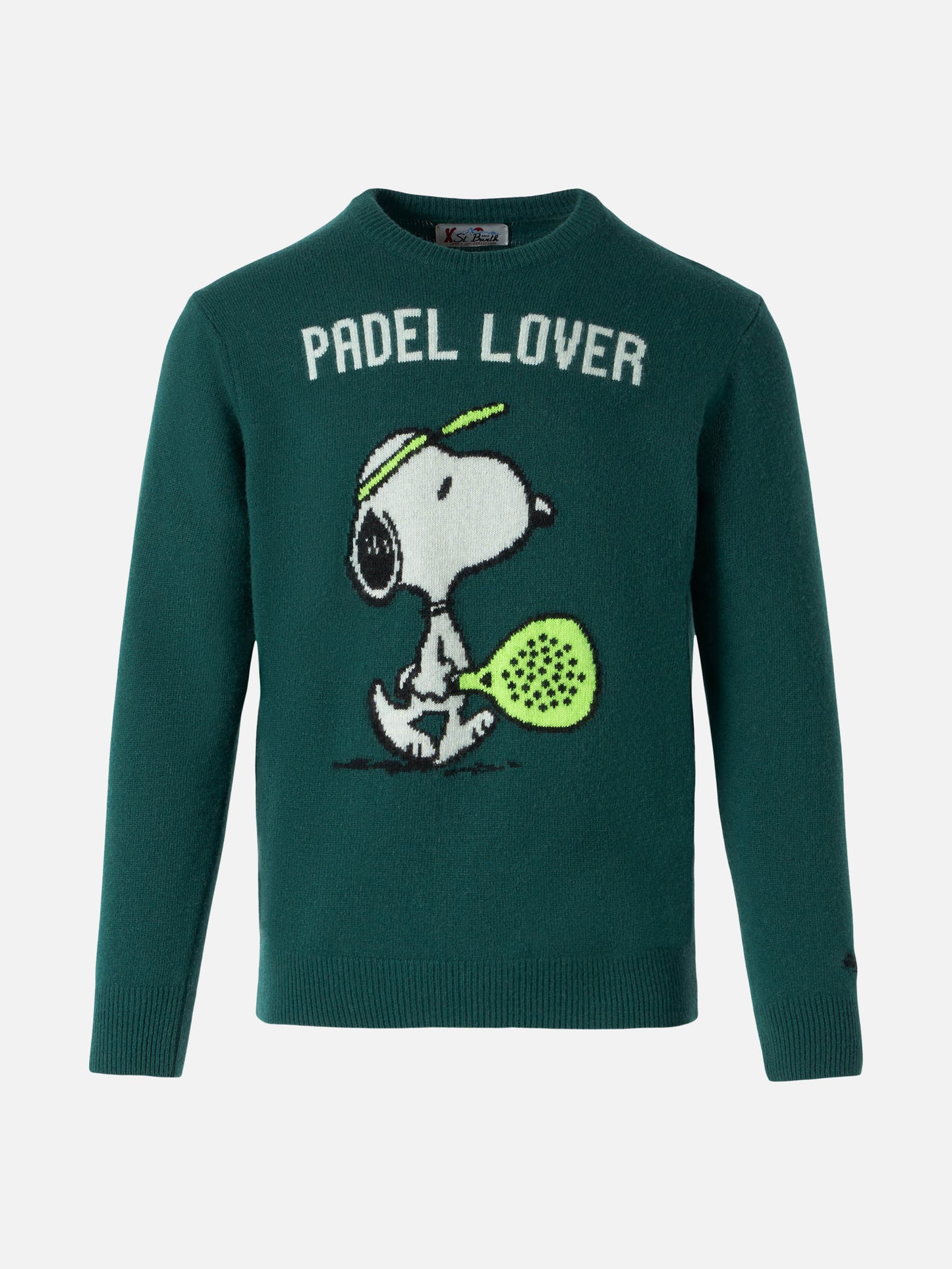 Grüner Herrenpullover mit Snoopy-Aufdruck | SNOOPY – PEANUTS™ SONDEREDITION