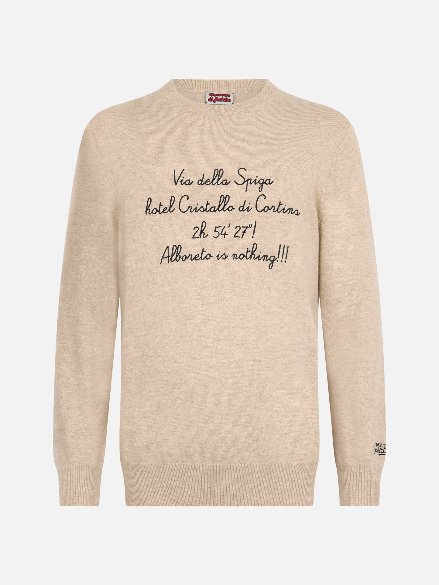Man sweater Heron Light with Via della Spiga... embroidery | VACANZE DI NATALE SPECIAL EDITION - MC2 Saint Barth